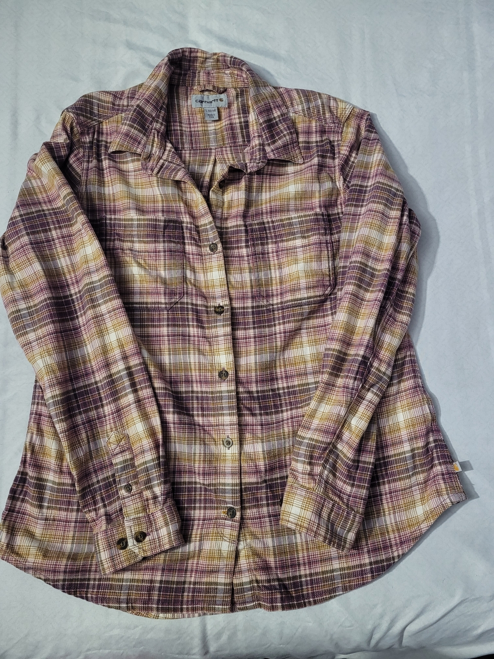 Womens Carhartt Plaid Flannel Shirt